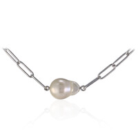Collier en argent et Perle de culture d'eau douce (TPC)