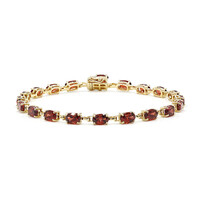 Bracelet en argent et Grenat du Mozambique