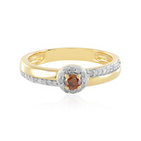 Bague en argent et Diamant rouge I3