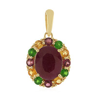Pendentif en argent et Rubis