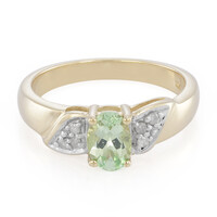 Bague en or et Grenat vert menthe de Merelani