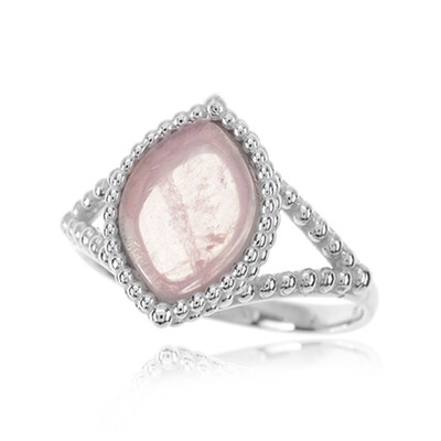 Bague en argent et Quartz rose (dagen)