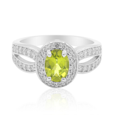 Bague en argent et Péridot
