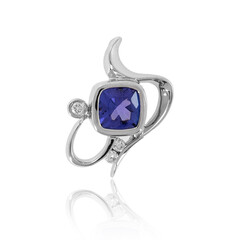 Pendentif en platine et Tanzanite AAA