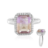 Bague en argent et Amétrine d'Anahi