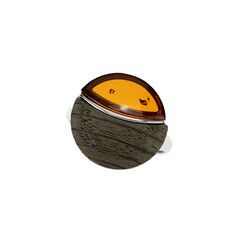Bague en argent et Ambre baltique