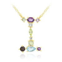 Collier en argent et Topaze bleu Suisse
