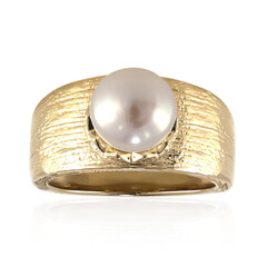 Bague en argent et Perle de culture d'eau douce (TPC)