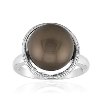 Bague en argent et Perle de culture de Tahiti (TPC)