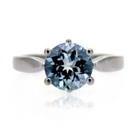 Bague en argent et Topaze bleu ciel