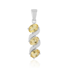 Pendentif en argent et Béryl jaune