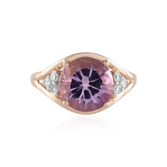 Bague en argent et Améthyste Rose de France