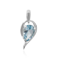 Pendentif en argent et Topaze bleu ciel
