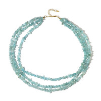 Collier en argent et Aigue-marine du Brésil