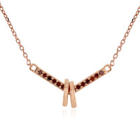 Collier en or et Diamant rouge I4