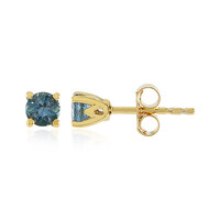 Boucles d'oreilles en argent et Topaze bleu de Londres