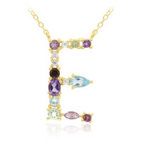 Collier en argent et Topaze bleu Suisse