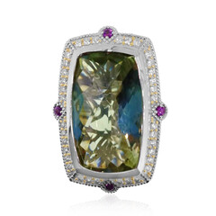 Bague en argent et Améthyste verte (Dallas Prince Designs)