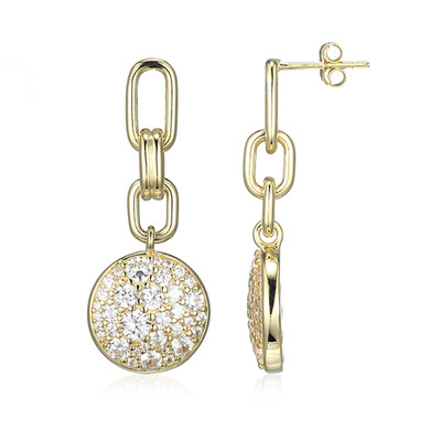 Boucles d'oreilles en argent et Zircon(Adela Silber)