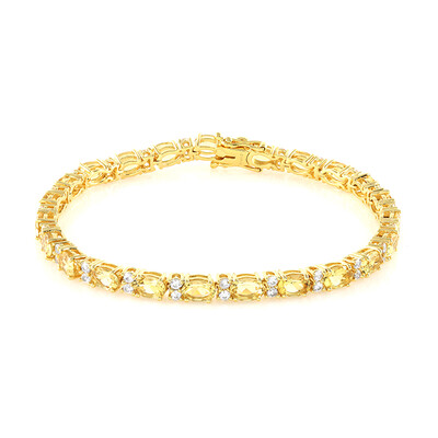 Bracelet en argent et Béryl doré