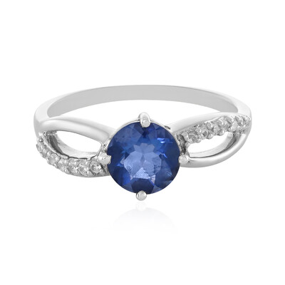 Bague en argent et Fluorite à couleur changeante