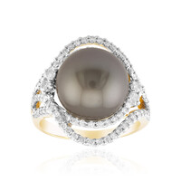 Bague en or et Perle de culture de Tahiti (TPC)
