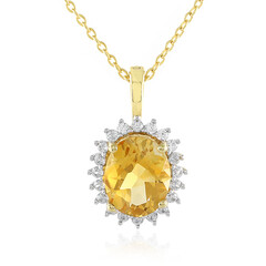Collier en argent et Citrine