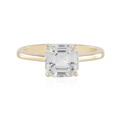 Bague en argent et Topaze blanche