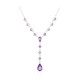 Collier en argent et Améthyste de Zambie
