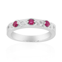 Bague en argent et Rubis de Birmanie (Pallanova)