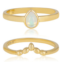 Bague en argent et Opale Welo