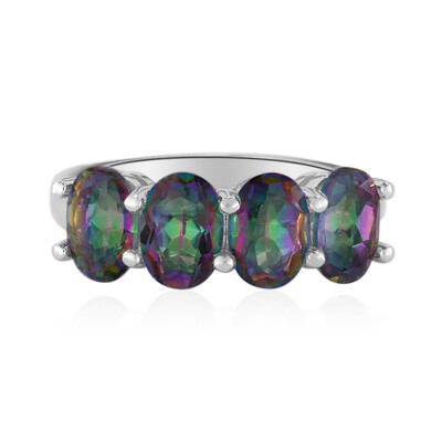 Bague en argent et Quartz mystique