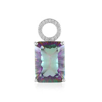 Pendentif en argent et Quartz mystique