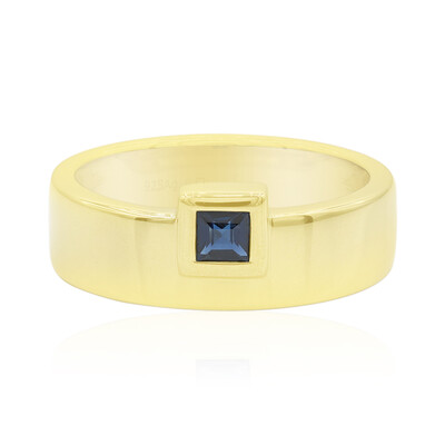Bague en argent et Saphir bleu
