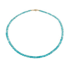 Collier en or et Apatite bleue