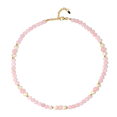 Collier en argent et Quartz rose