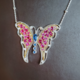 Collier en argent et Grenat Rhodolite (Dallas Prince Designs)