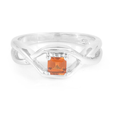 Bague en argent et Grenat Hessonite