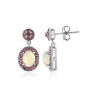 Boucles d'oreilles en argent et Opale Welo