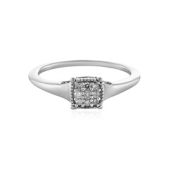 Bague en argent et Diamant I1 couleur (I)