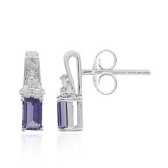 Boucles d'oreilles en argent et Iolite
