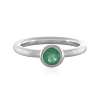 Bague en argent et Emeraude de Russie