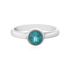 Bague en argent et Apatite bleue