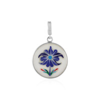 Pendentif en argent et Marbre blanc
