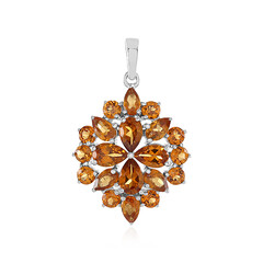 Pendentif en argent et Grenat Hessonite