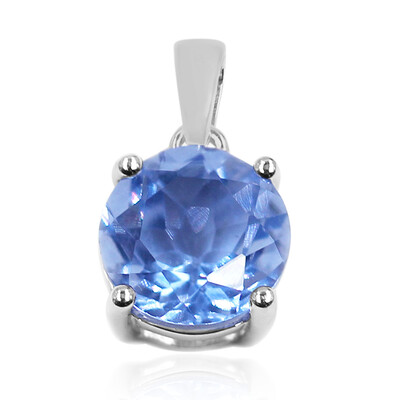 Pendentif en argent et Fluorite à couleur changeante