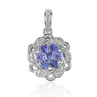 Pendentif en argent et Tanzanite