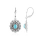 Boucles d'oreilles en argent et Turquoise Sleeping Beauty (Desert Chic)