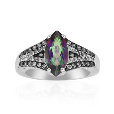 Bague en argent et Quartz mystique
