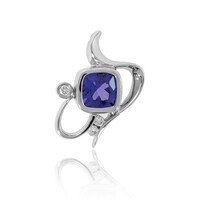 Pendentif en platine et Tanzanite AAA